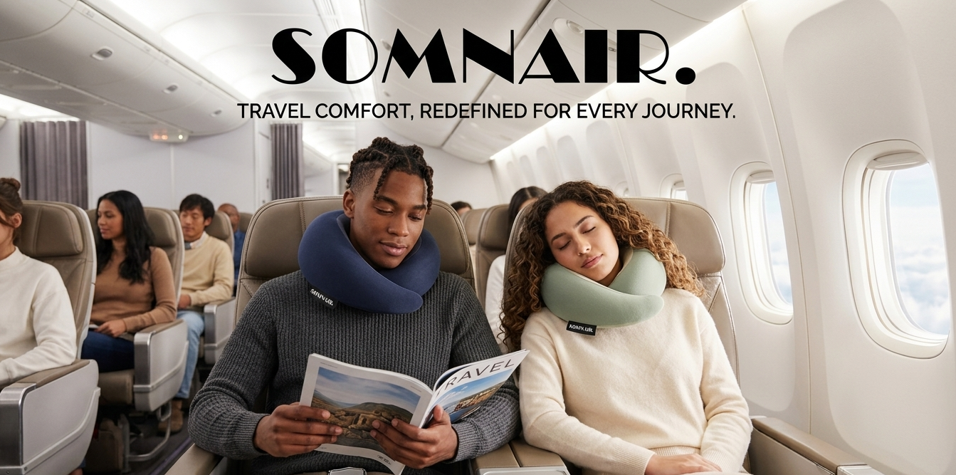 SOMNAIR™ Ergonomic Travel Pillow 360° Neck Support
